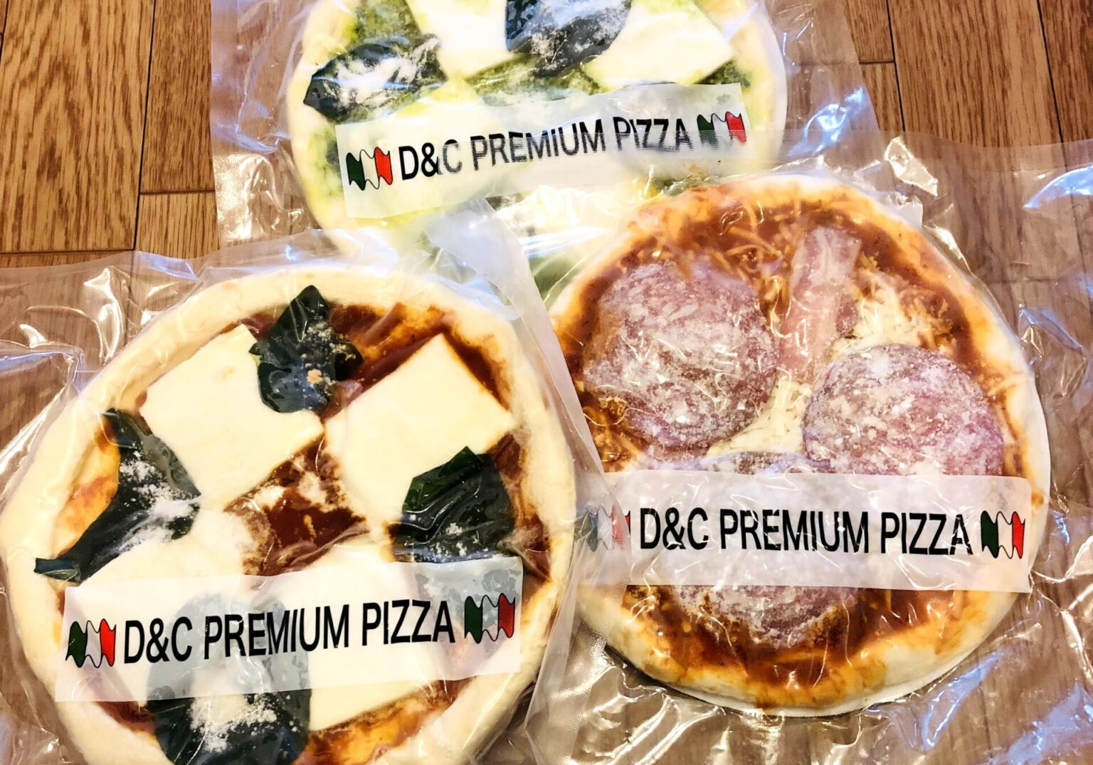 イタリアピザ専門店D&Cの冷凍ピザ３種類